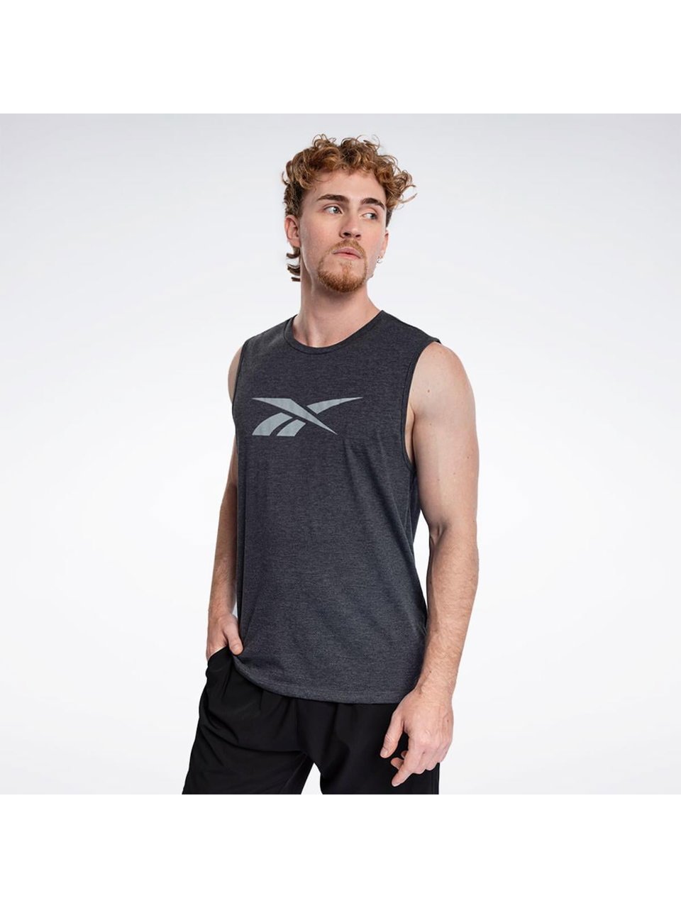 Regata Reebok Workout Train Preto Masculina
