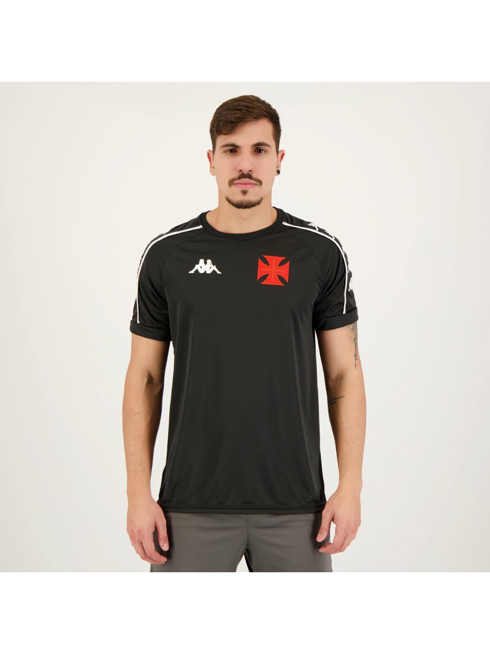 Camisa Vasco Supporter Kappa Kva211931005 Preto