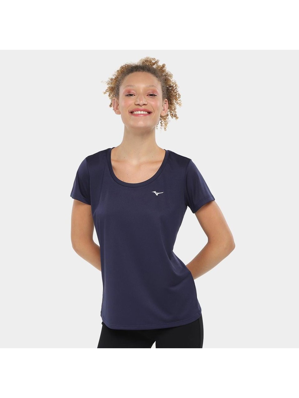 Camisa Mizuno Nirvana Feminino Azul Noite
