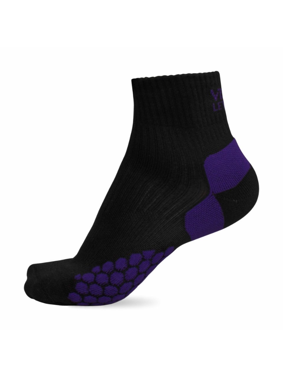 Meia Lets Go Vistho Preto/Roxo 33/38