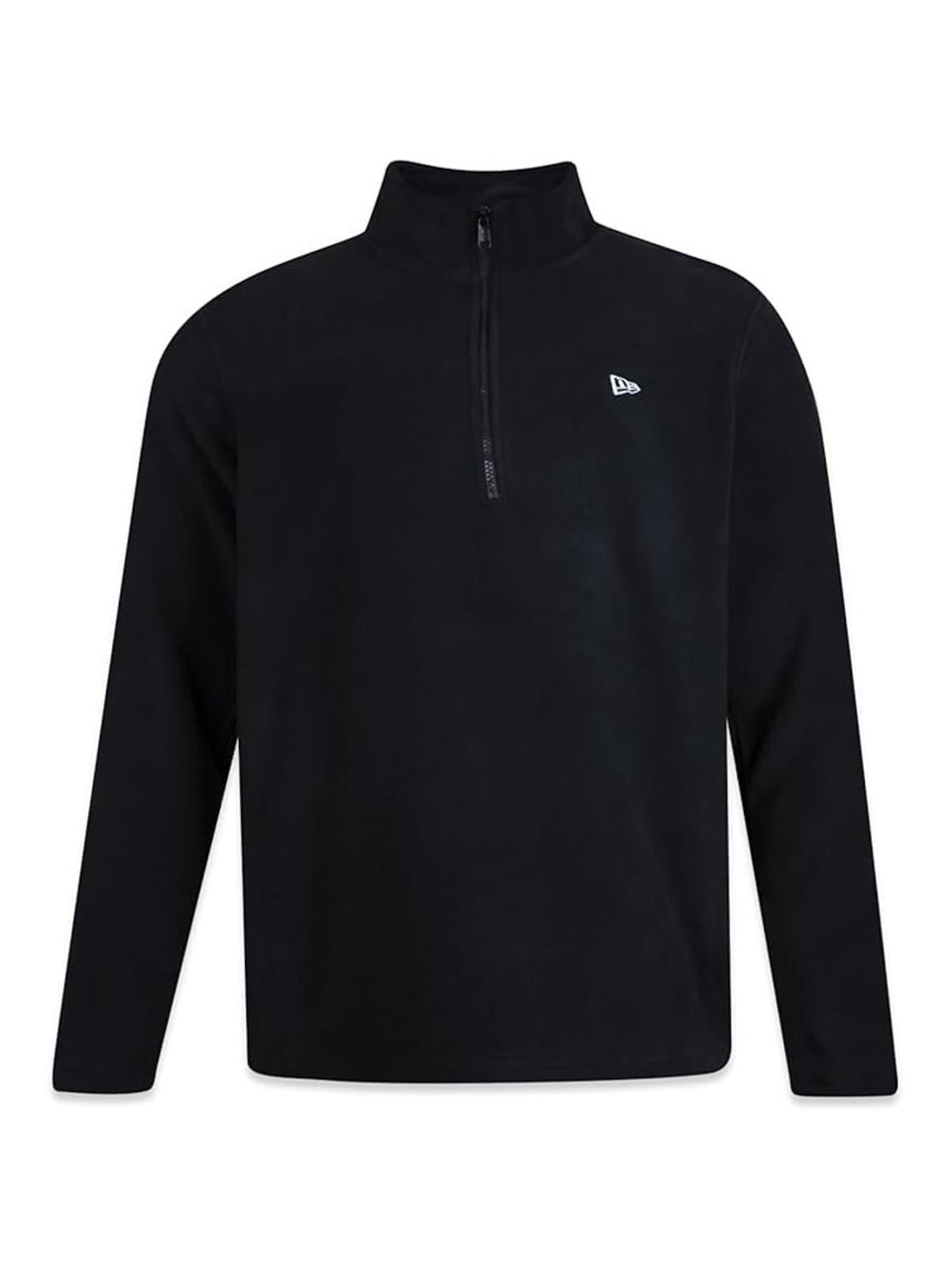 Moletom Fleece 1-4 Ziper New Era Preto