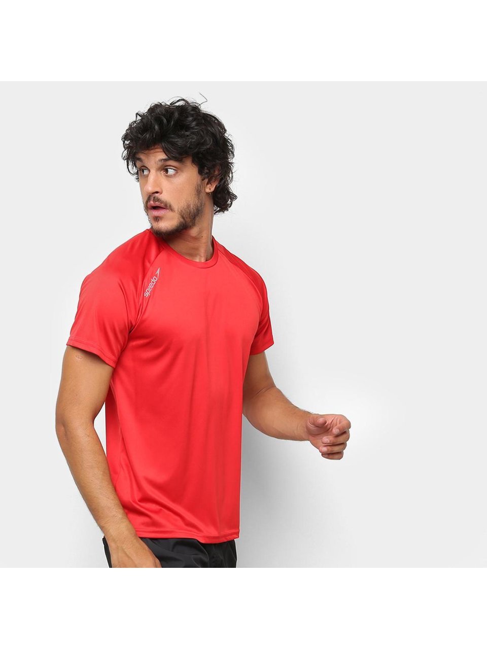 Camisa Speedo Raglan Essential Vermelho