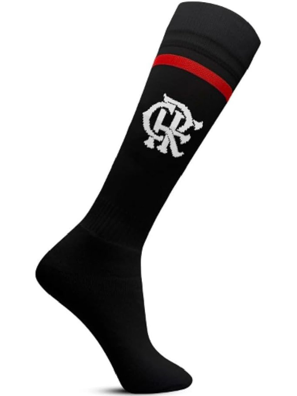 Meião Flamengo Rikam Infantil E Juvenil Preto e Vermelho