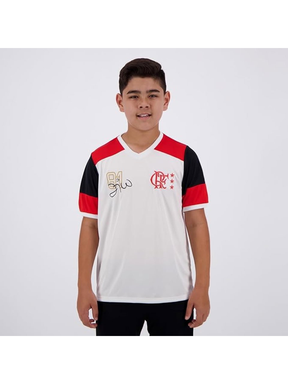 Camisa Flamengo 81 Zico Retro Braziline Infantil