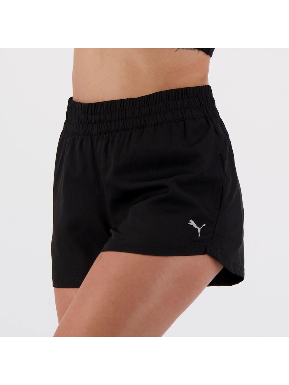 Short Puma Ess Logo Woven Shorts 5 Preto Feminino