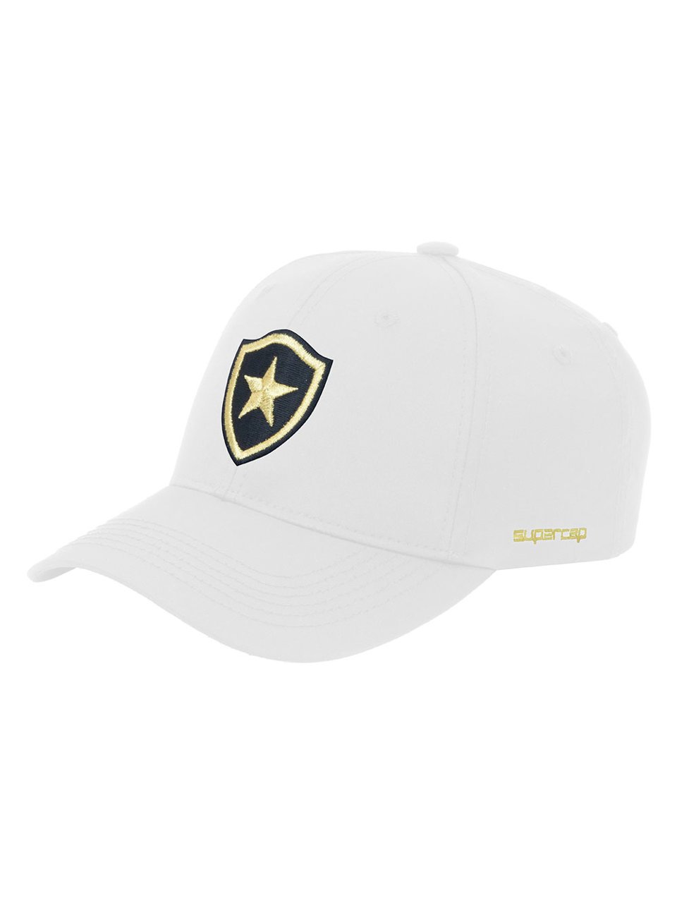 Boné Botafogo Escudo Dourado Supercap Branco