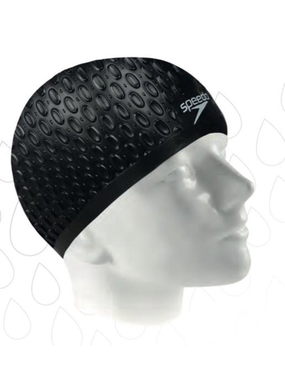Touca De Natação Speedo Water Drops Preto