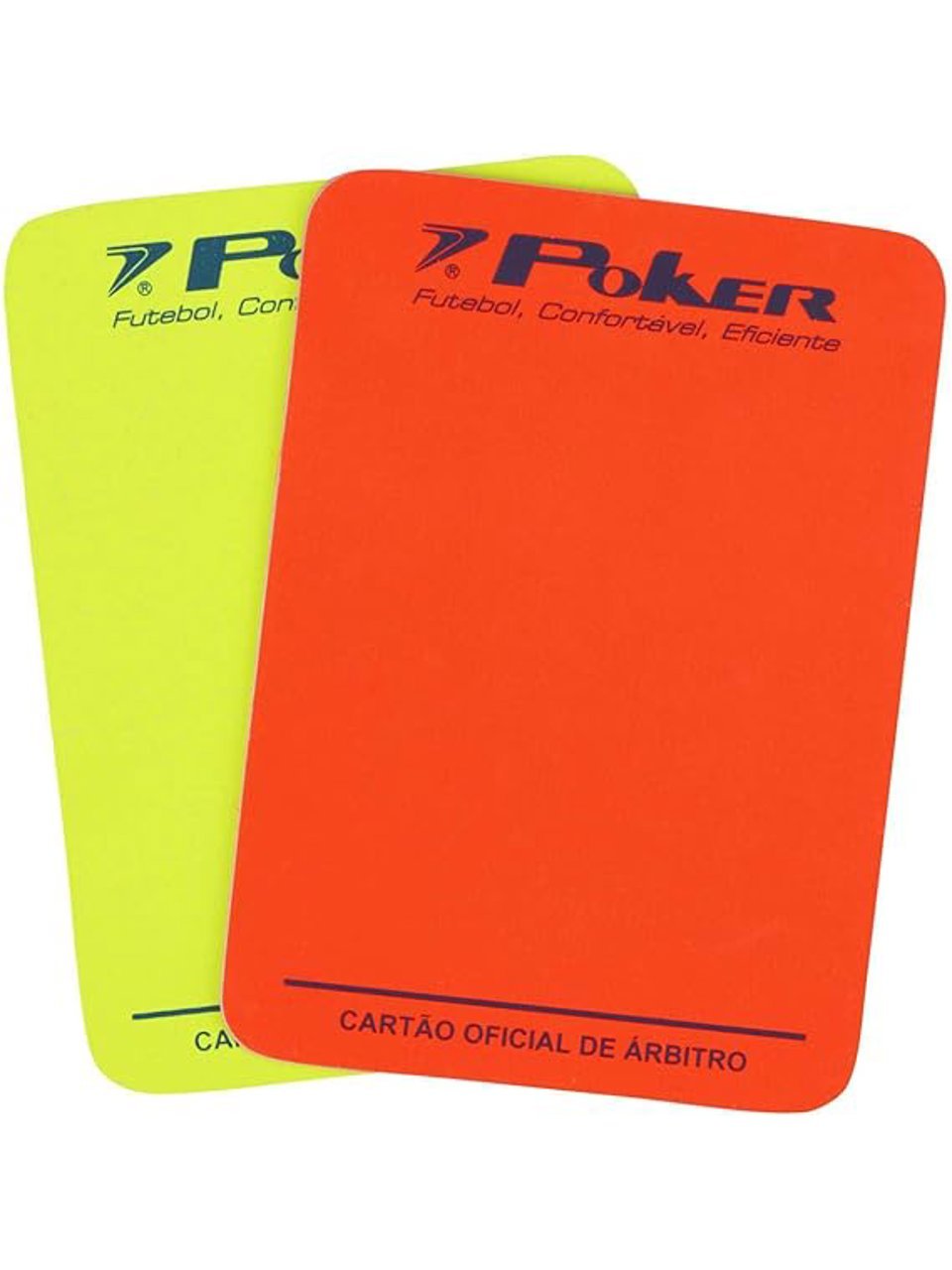 Cartão Campo Arbitro Poker Vermelho e Amarelo