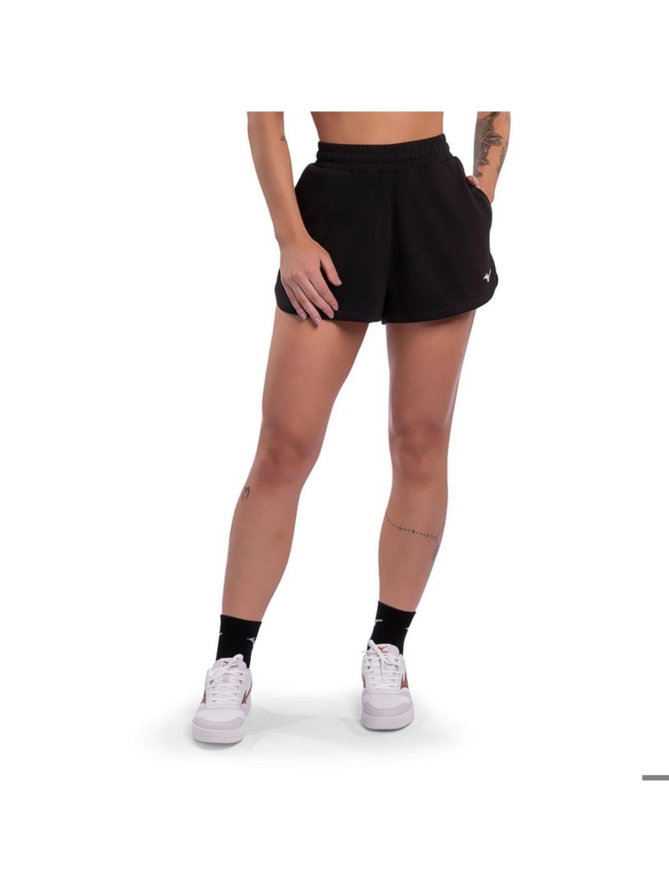 Short Mizuno Miz Heritage 2 Feminino Preto