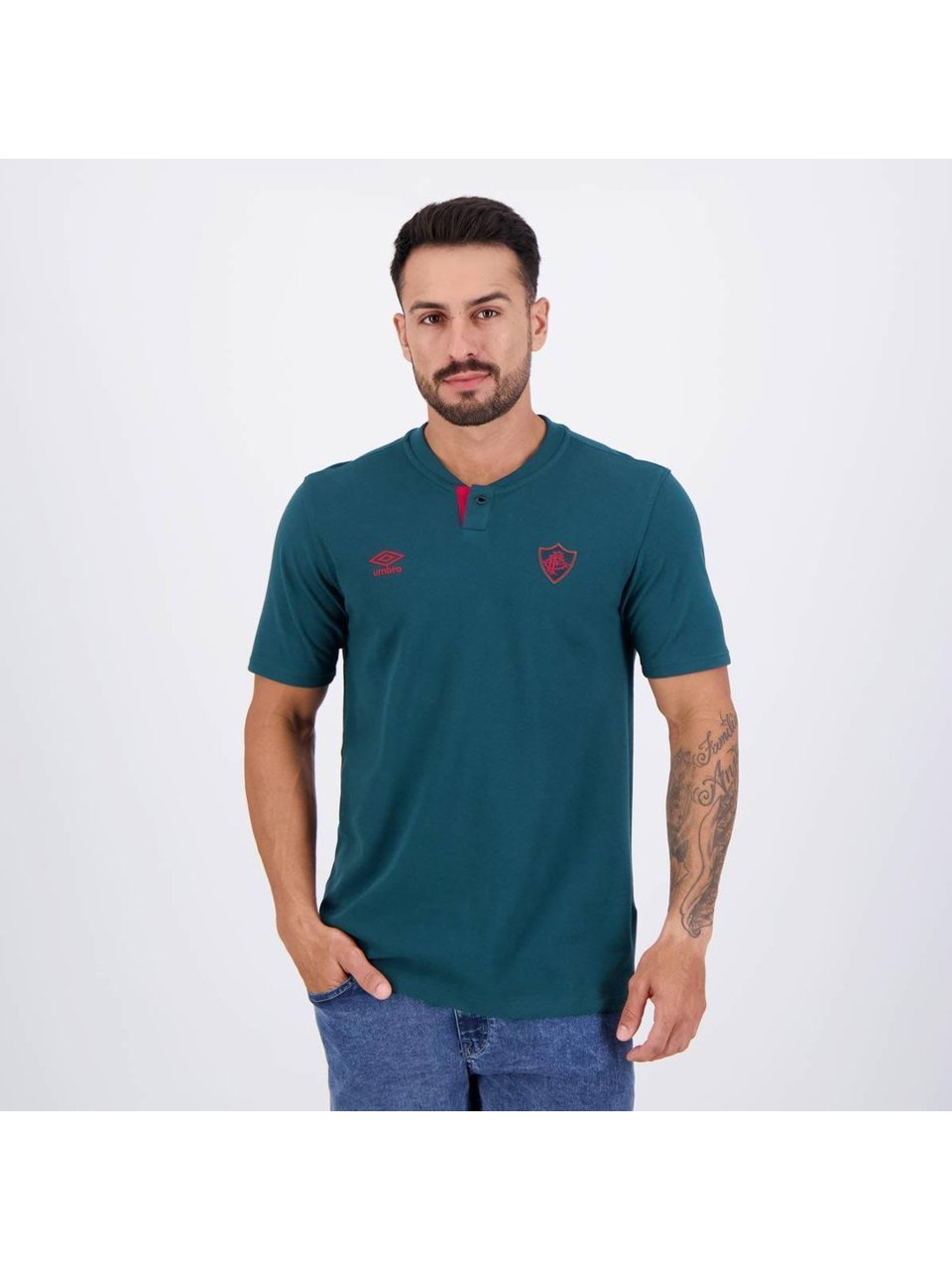Camisa Fluminense Polo Viagem 2024 Verde