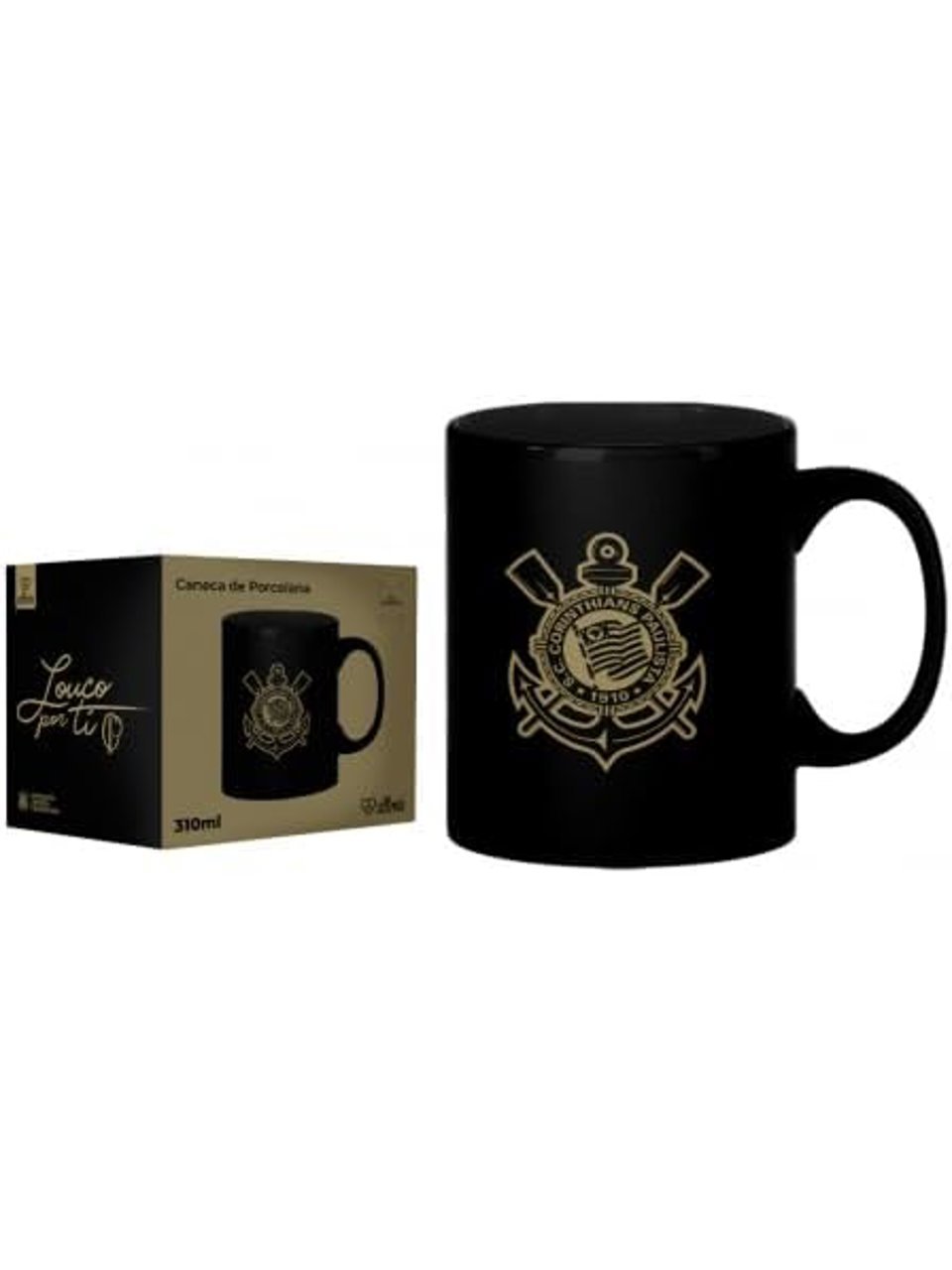 Caneca De Porcelana Corintnhians Allmix 300ml