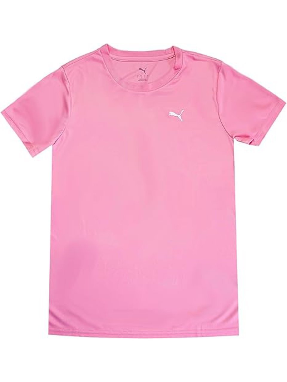Camisa Puma Logo Poly Tee Rosa Feminino