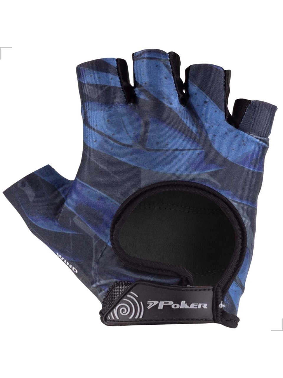 Luva Gel Musculacao Poker Wind Preto