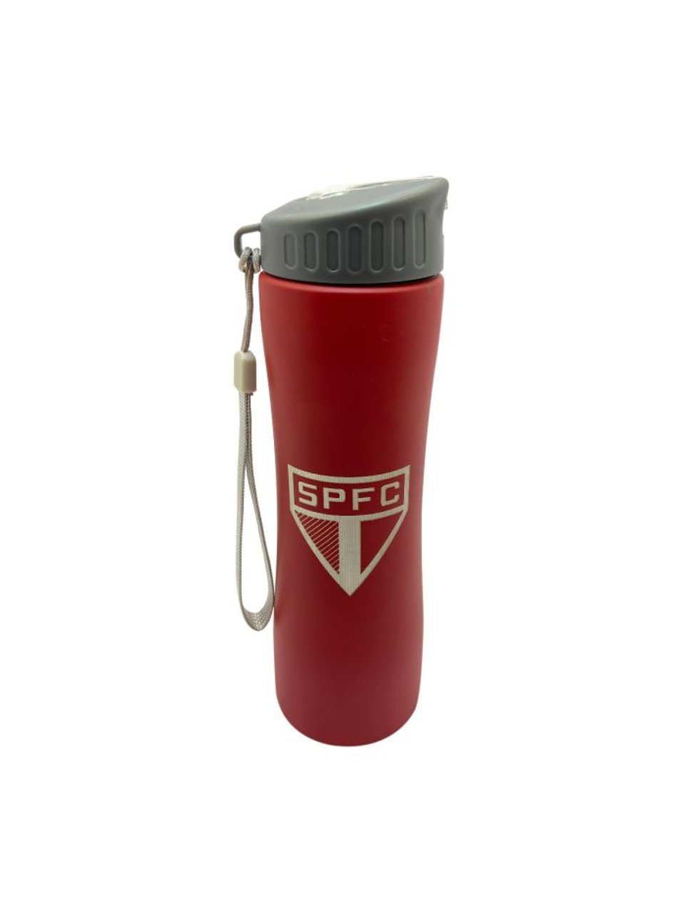 Squeeze Sao Paulo Aluminio Vermelho Com Alca 600ml