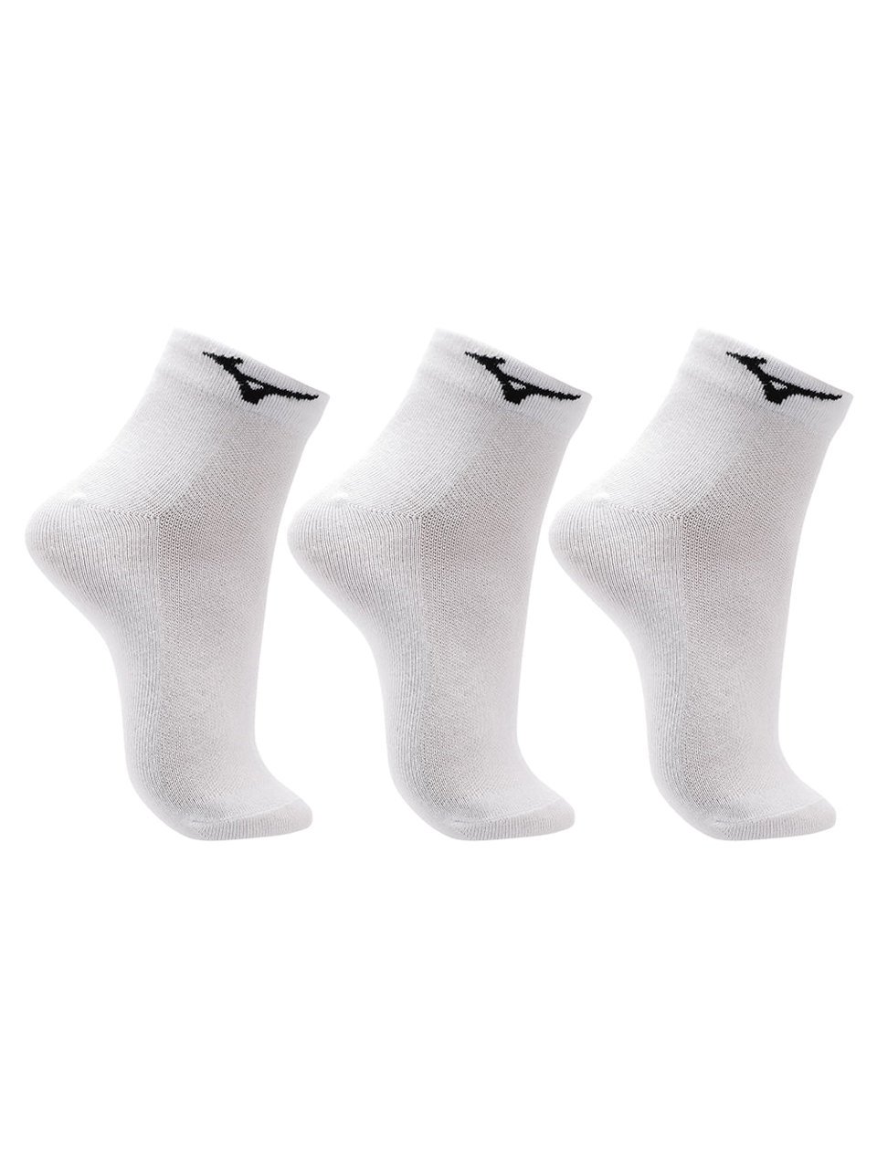Kit 3 Meias Mizuno Training Cano Curto - Branco 33/38
