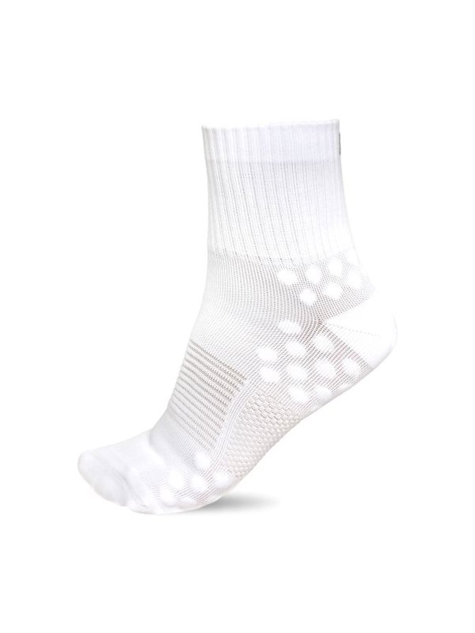 Meia De Poliamida Race Vistho Branco 33/38