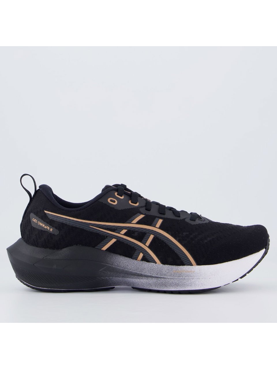 Tênis Asics Gel-Shogun 8 Preto Rose Feminino