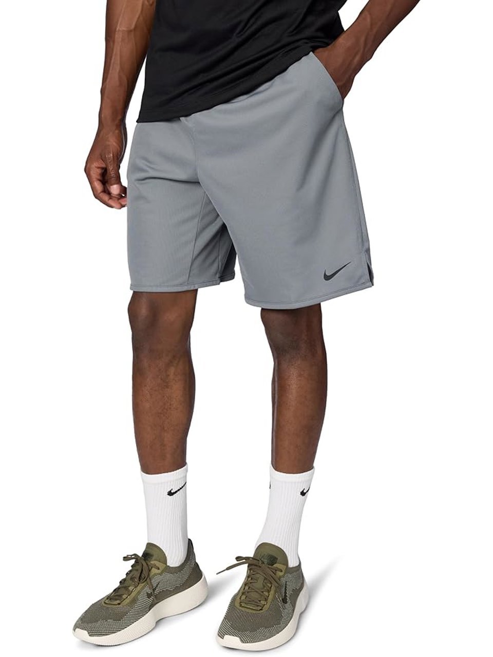 Short Nike Total Knit 9 Cinza