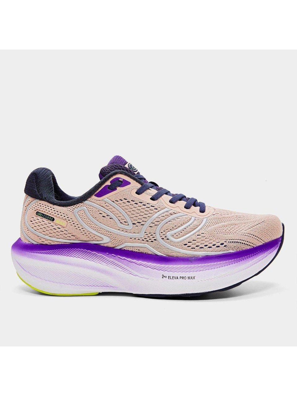 Tênis Olympikus Corre Max Bege Roxo Feminino