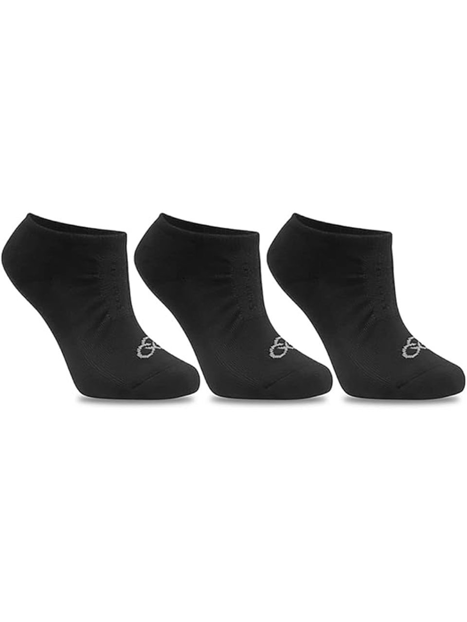 Kit 3 Meias Olympikus Invisível Preto 39 a 44