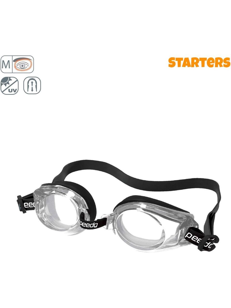 Óculos De Natação Speedo Classic Preto Cristal
