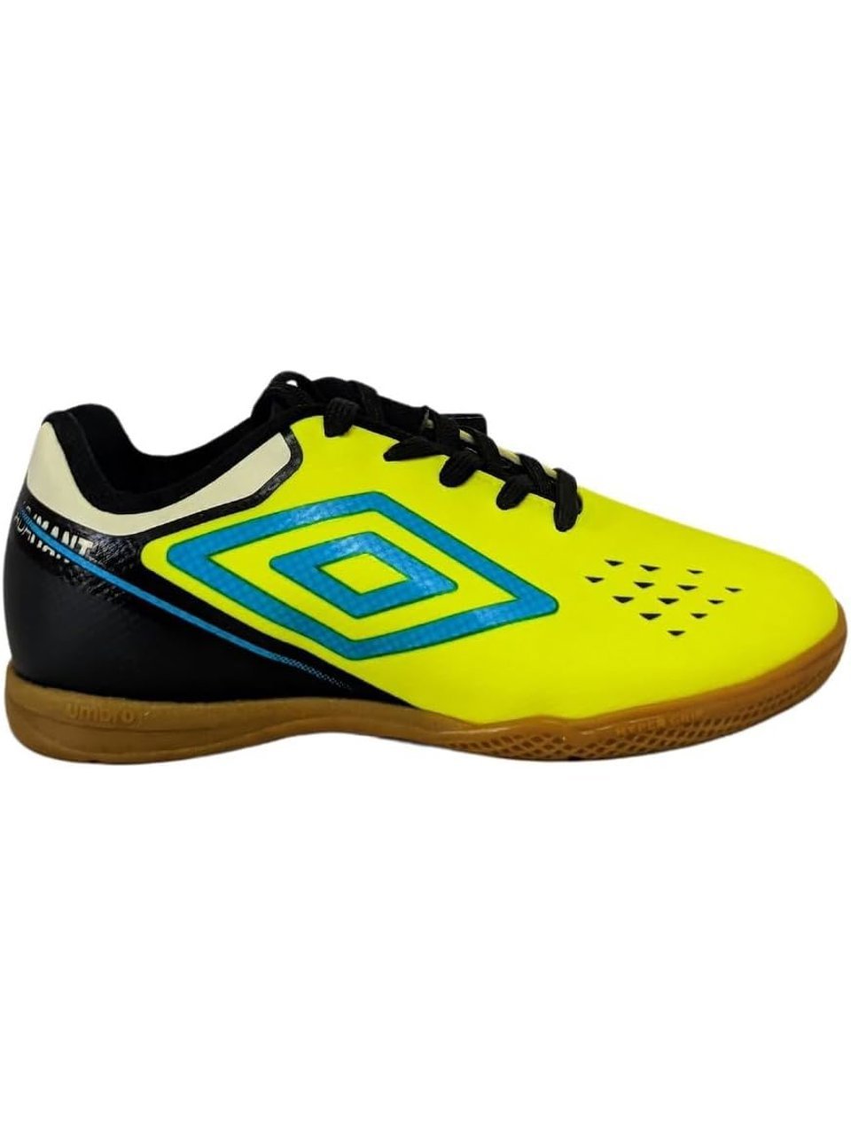 Chuteira Futsal Umbro Adamant Top Speed Jr Lima Preto