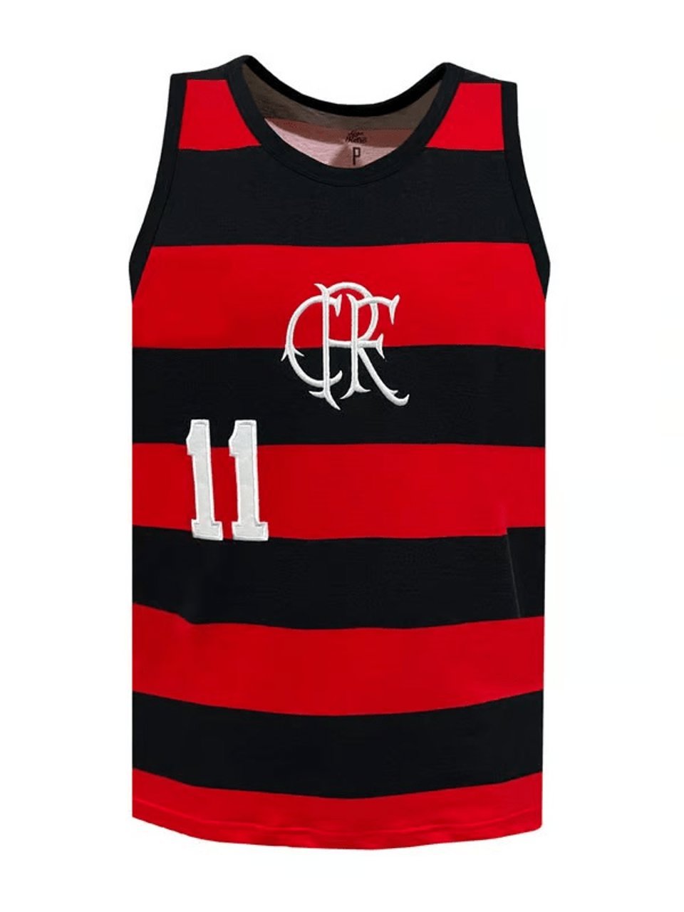 Regata Flamengo Liga Retro 1970 Basquete Vermelho Preto