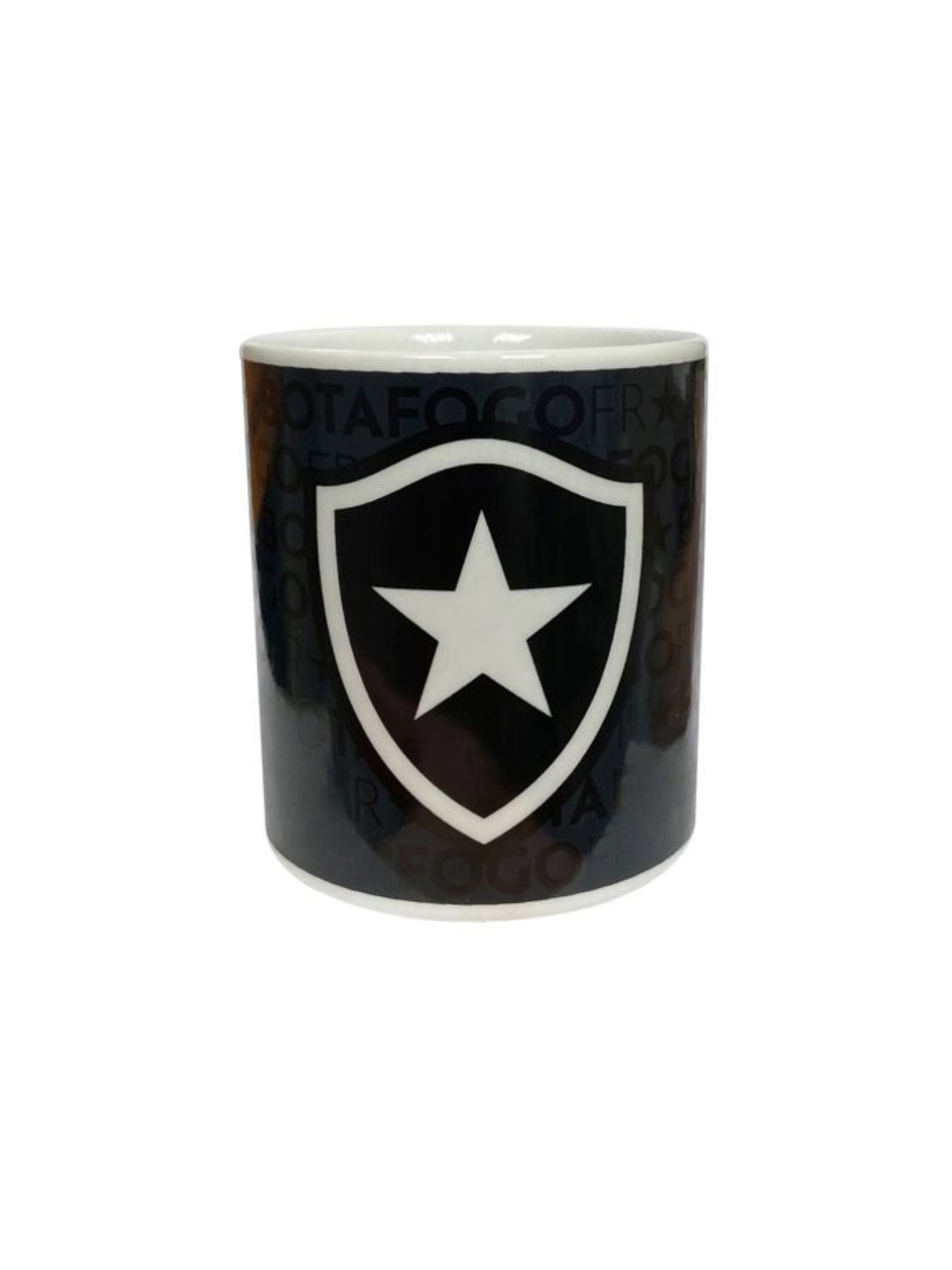 Caneca Botafogo De Porcelana Escritas 320ml