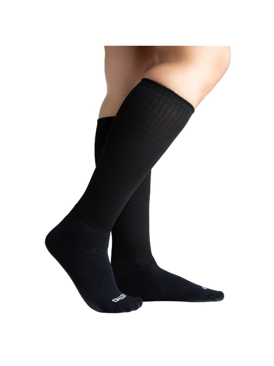 Meião De Futebol Básico Vistho Preto/Branco 33/38