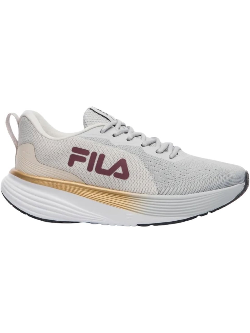 Tênis Fila Agile Feminino Grena Cinza