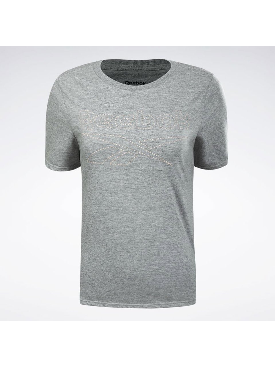 Camisa Reebok Logo Tee Feminina Cinza