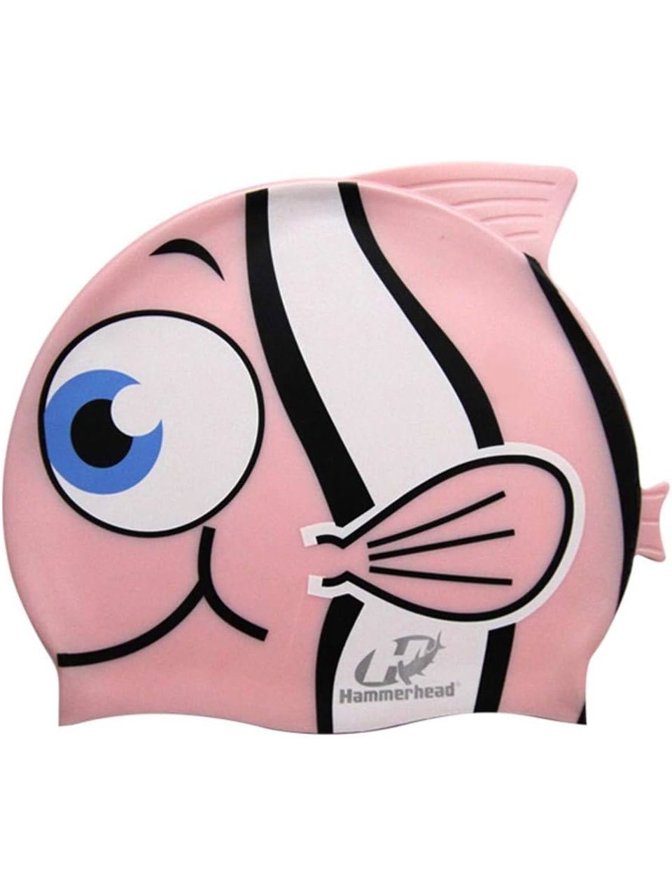 Touca De Natação Hammerhead Silicone Kids Peixinho - Rosa