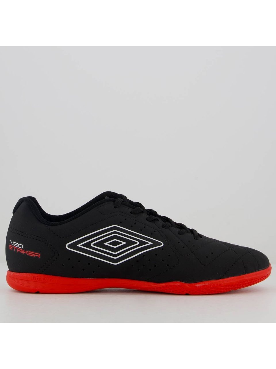 Chuteira Futsal Umbro Neo Striker Preto Vermelho
