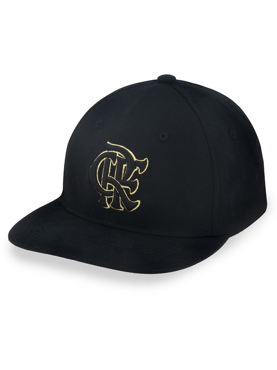 Boné Flamengo Crf Dourado Supercap Preto