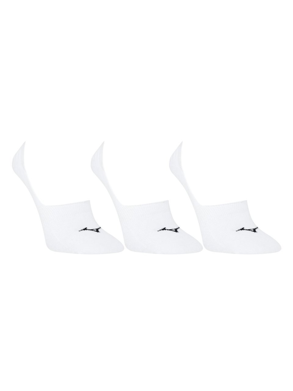 Kit 3 Meias Mizuno Training Invisível Branco 39 a 44