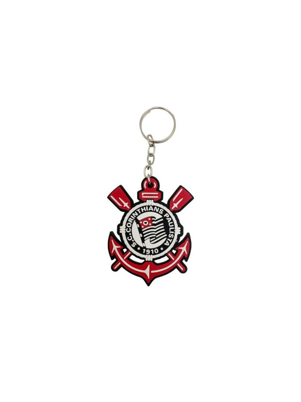 Chaveiro Corinthians Escudo Borracha