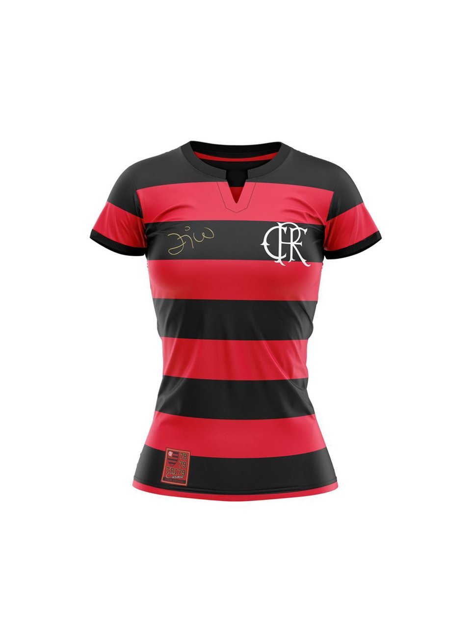 Camisa Flamengo Flatri Zico Braziline Feminina