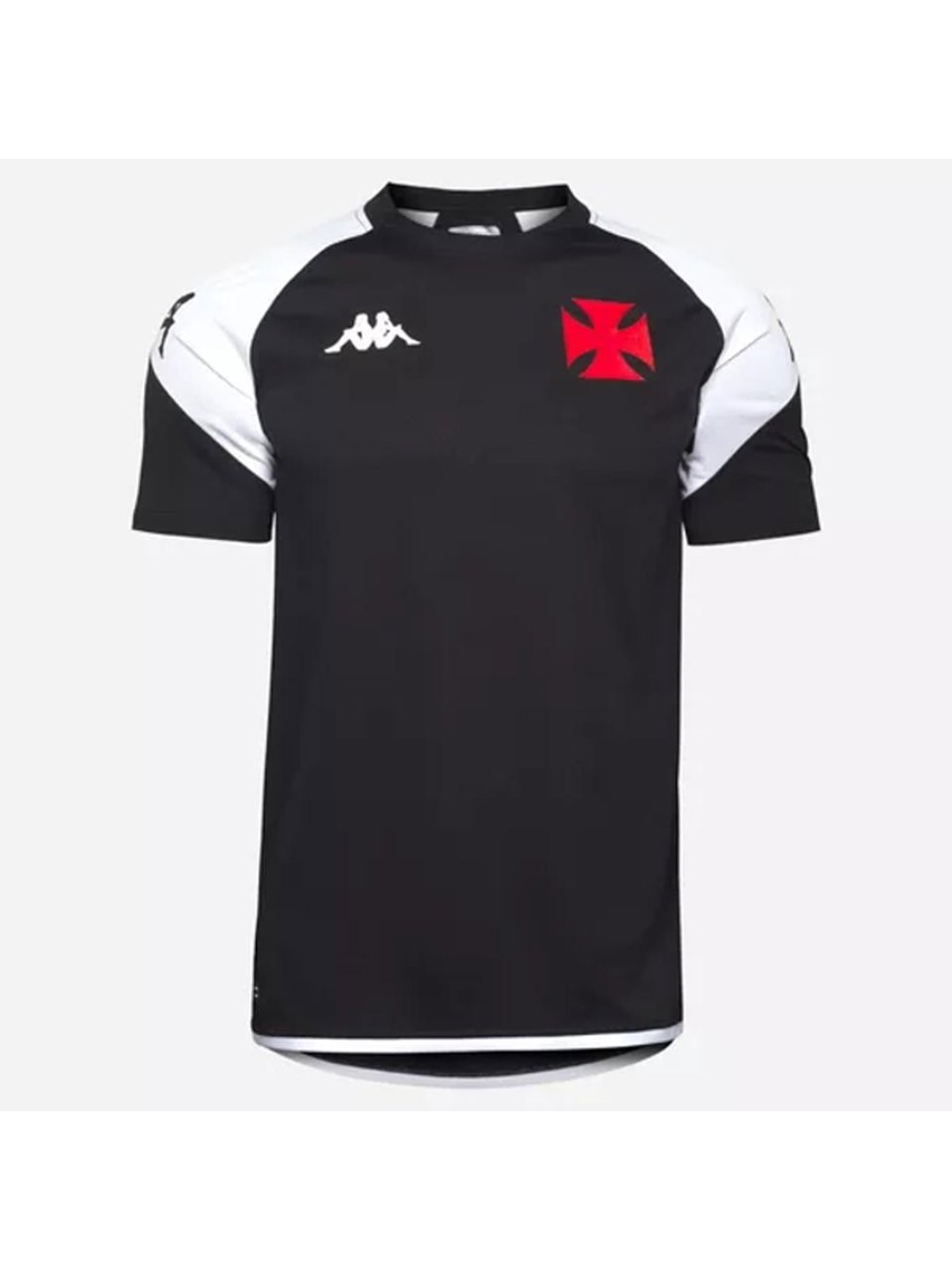 Camisa Vasco Treino Goleiro Kappa 2023/2024 Infantil Preto e Cinza