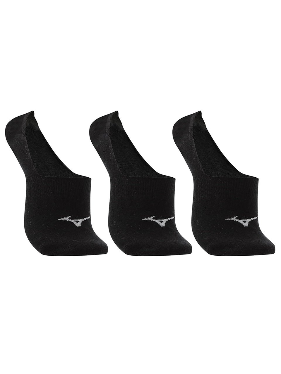 Kit 3 Meias Mizuno Training Cano Invisível Preto 33 a 38