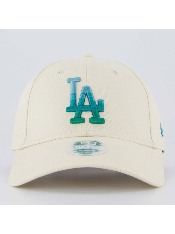 Bone New Era Mlb La Dodgers Metallic 940 Feminino Off White