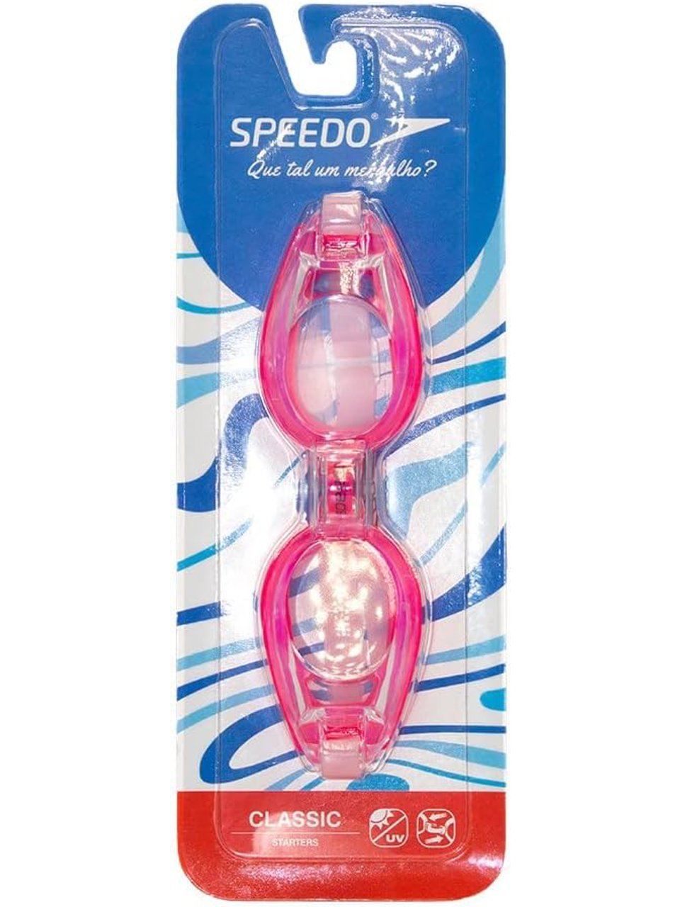 Óculos De Natação Speedo Classic Rosa Claro Cristal