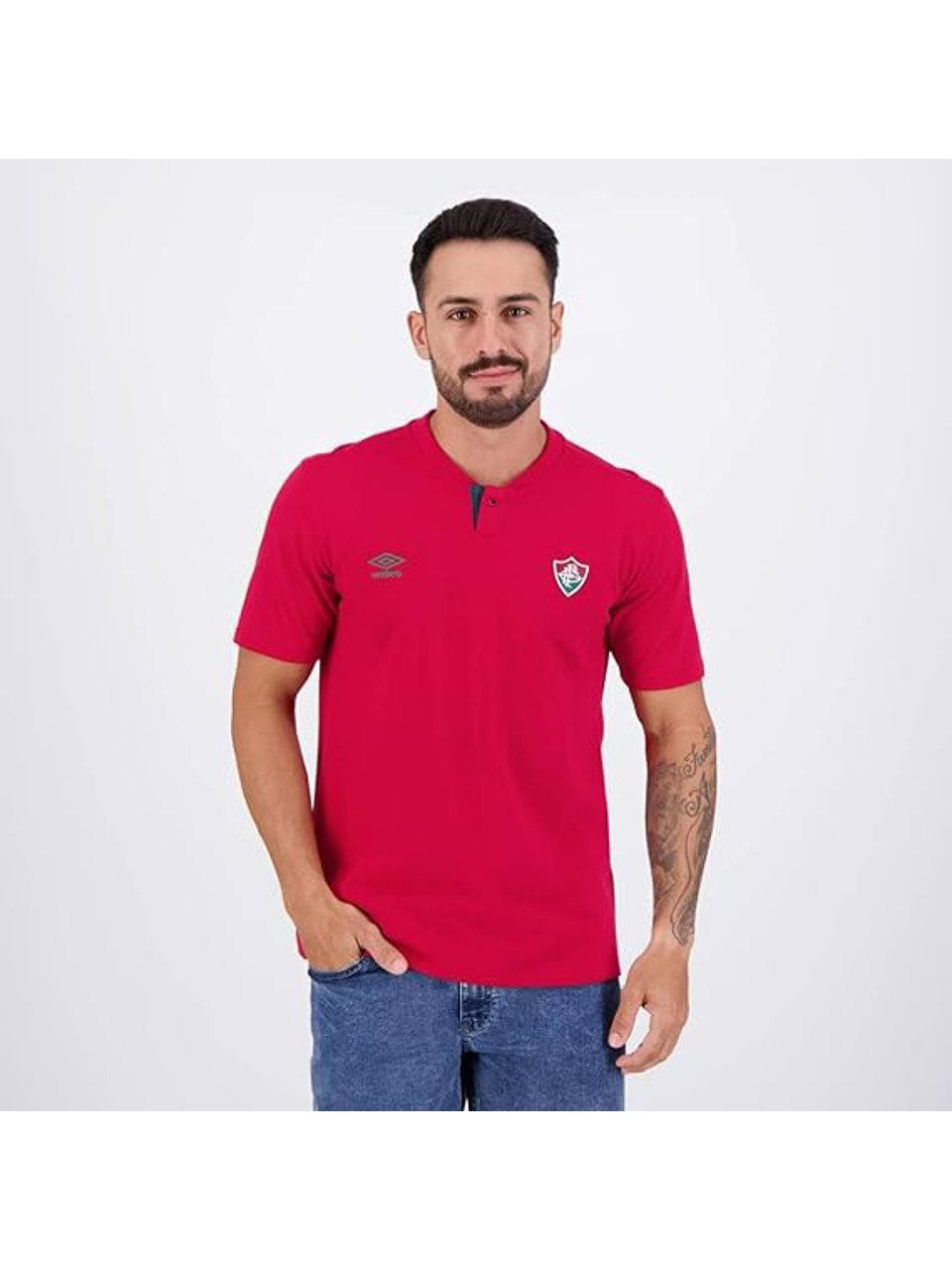 Camisa Fluminense Polo Viagem 2024 Vinho