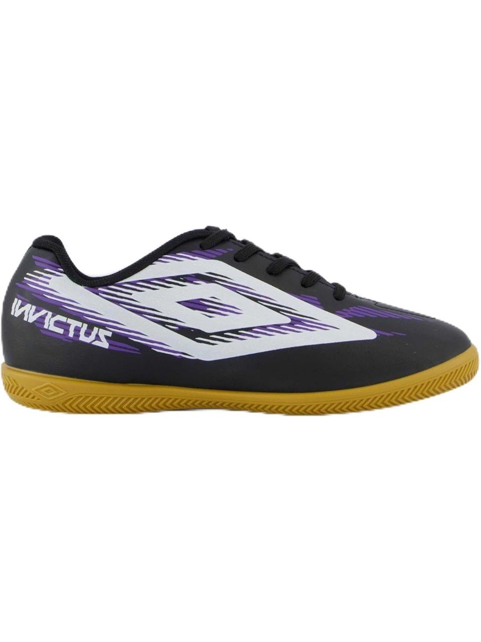 Chuteira Futsal Umbro Invictus Junior Preto Branco