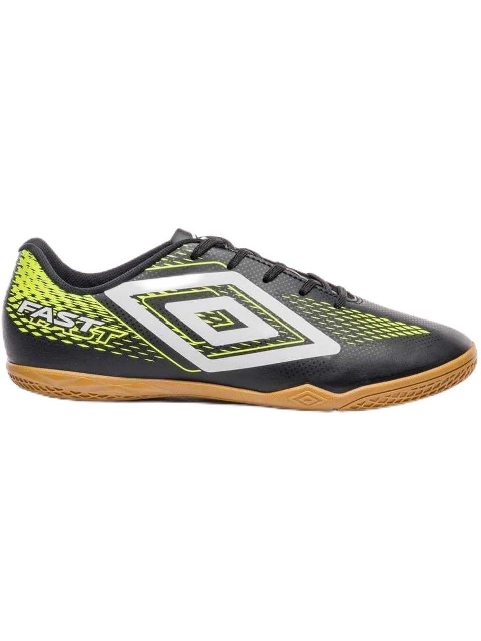 Chuteira Futsal Umbro Fast Ii Preto Branco Lima