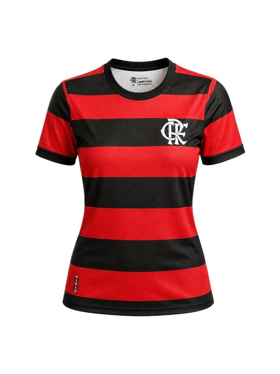 Camisa Flamengo Home Betal Vermelho Preto Feminino