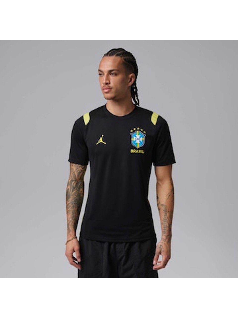 Camisa Brasil Nike Jordan Academy Pro 2026 Treino Preto