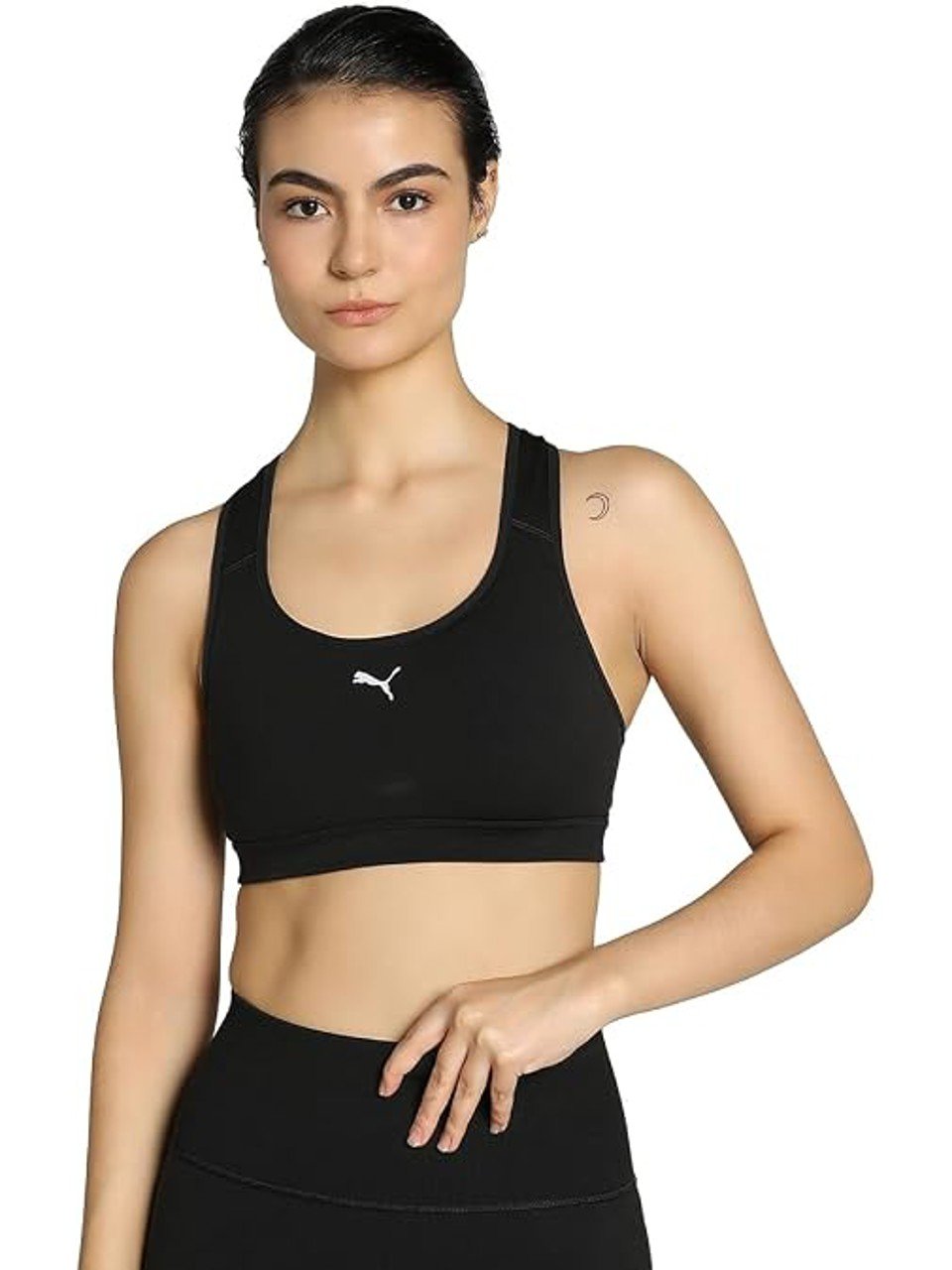 Top Puma 4Keeps Run Bra Preto Feminino