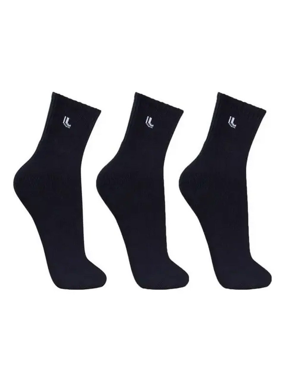 Kit 3 Meias Lupo Sports 03223 Cano Medio 37 A 40 Preto