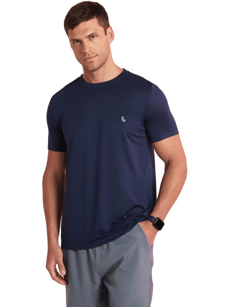 Camisa Lupo Lsport Am Motion Azul Marinho