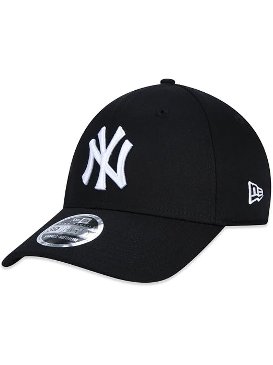 Boné New York Yankees New Era 39Thirty Aba Curva Preto M L